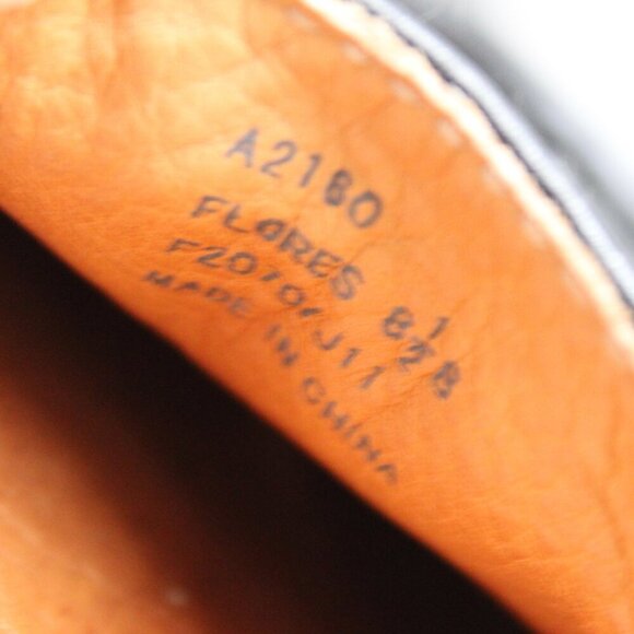 Coach Women's Flores Black Signature Logo Canvas Leather Flats Size 8.5 - Picture 8 of 8